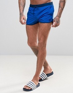 Короткие шорты для плавания с разрезами adidas BJ8576 - Синий