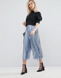 Плиссированные брюки Fashion Union - Синий