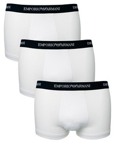3 пары боксеров-брифов Emporio Armani - Белый