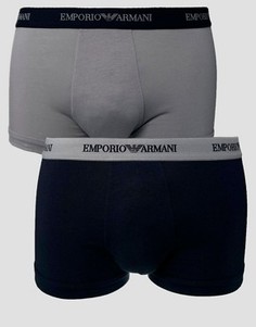 Комплект из 2 боксеров-брифов из хлопка Emporio Armani - Мульти