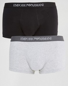 2 хлопковых бокеров‑брифов Emporio Armani - Мульти