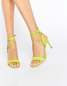 Туфли на каблуке с завязками ALDO Marilyn - Желтый