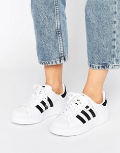 Черно-белые кроссовки на двойной подошве adidas Originals - Белый