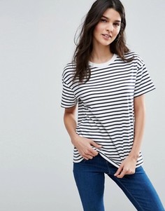 Свободная футболка в полоску ASOS - Мульти