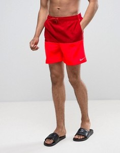 Красные шорты для плавания в стиле колор блок Nike NESS7427 642 - Красный