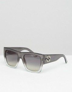 Солнцезащитные очки в квадратной оправе Gucci - Серый