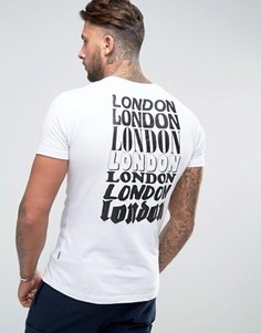 Белая футболка с принтом на спине Nicce London - Белый