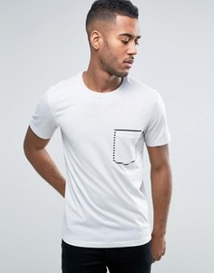 Футболка с принтом вокруг кармана Jack &amp; Jones Core - Серый