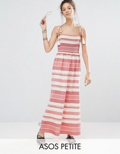 Платье макси с помпонами ASOS PETITE - Мульти