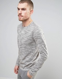 Меланжевый трикотажный джемпер Selected Homme - Бежевый