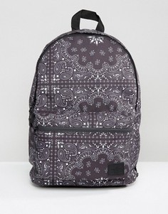 Рюкзак с платочным принтом ASOS - Черный
