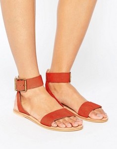 Замшевые сандалии ASOS FLEEK - Красный