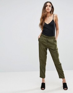 Широкие брюки со складками Vero Moda - Зеленый