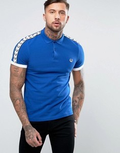 Синяя узкая футболка-поло Fred Perry Sports Authentic - Синий