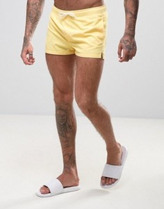Желтые короткие шорты для плавания ASOS - Желтый