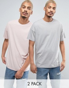2 oversize-футболки ASOS - СО СКИДКОЙ - Мульти