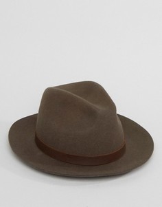Мягкая фетровая шляпа Brixton Hopkins - Коричневый