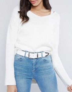 Белый ремень под джинсы ASOS - Белый