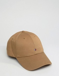 Светло-коричневая классическая бейсболка с флагом Tommy Hilfiger - Коричневый