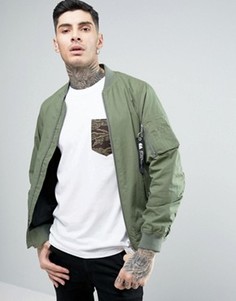Бомбер Carhartt WIP Adams - Зеленый