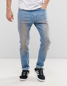 Облегающие джинсы с эффектом загрязненности Liquor &amp; Poker - Синий