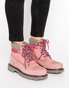 Ботинки на плоской подошве Cat Colorado - Розовый