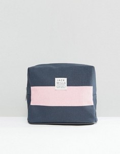 Синяя косметичка с розовой полоской Jack Wills - Мульти