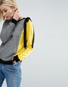Джемпер в стиле колор блок с завязками ASOS - Мульти