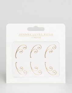 Декоративные татуировки для глаз металлик Johnny Loves Rosie - Золотой