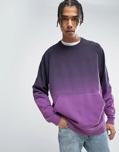 Oversize-свитшот с эффектом деграде ASOS - Фиолетовый