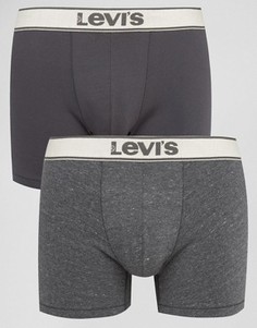Набор 2 серых меланжевых боксеров-брифов Levis Vintage - Серый Levis®