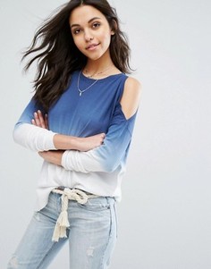 Вязаный джемпер с эффектом деграде и вырезами на плечах Abercrombie &amp; Fitch - Мульти