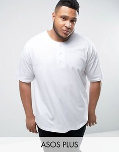 Белая oversize-футболка ASOS PLUS - Белый