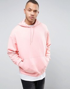 Свободное розовое худи ASOS - Розовый