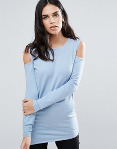 Джемпер с открытыми плечами Fashion Union - Синий