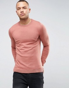 Розовато-коричневый обтягивающий джемпер ASOS - Коричневый