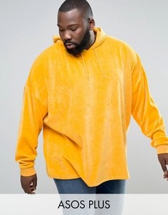 Oversize-худи желтого цвета ASOS PLUS - Желтый