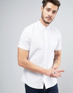 Оксфордская рубашка классического кроя с короткими рукавами Jack Wills Stableton - Белый