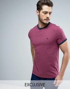 Ягодно-красная футболка Jack Wills Baildon Ringer - Розовый