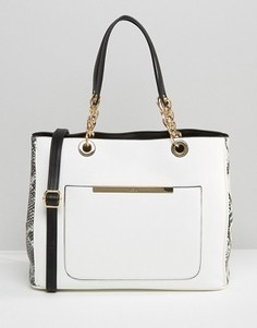 ALDO Tote Bag with Chain Handle - Белый