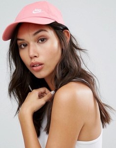 Саржевая розовая кепка Nike H86 - Розовый