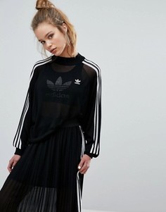 Трикотажный джемпер с рукавами летучая мышь adidas Originals Adicolor Deluxe - Черный