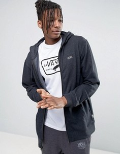 Худи черного цвета на молнии Vans Core V006IZBHH - Черный