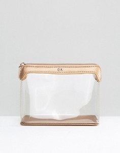 Ted Baker Clear Make-Up Case - Золотой