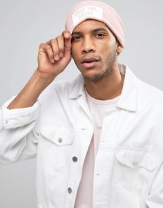 Розовая шапка-бини Diesel K-Stan - Розовый