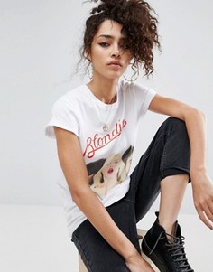 Футболка с принтом Blondie ASOS - Белый