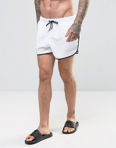 Белые короткие шорты для плавания ASOS - Белый