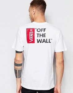 Белая футболка с принтом на спине Vans V5Y0WHT - Белый