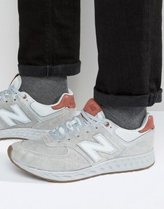 Серые кроссовки New Balance 574 Hybrid MFL574GS - Серый