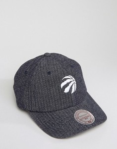 Двусторонняя джинсовая кепка с регулируемой застежкой Mitchell &amp; Ness Toronto Raptors - Серый